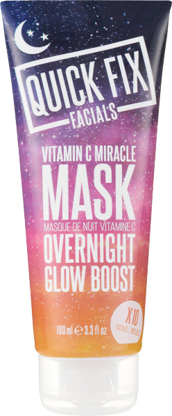 Quick Fix Facials Vitamin C Miracle Mask Overnight Glow Boost 100ml