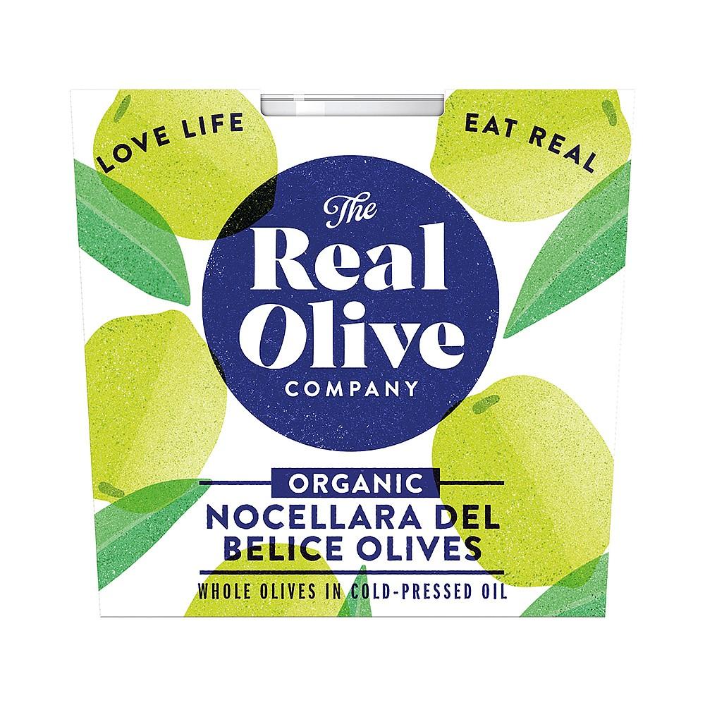 The Real Olive Company Nocellara Olives 210g