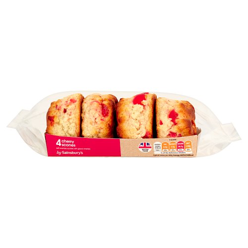 Sainsbury's 4 Cherry Scones 360g