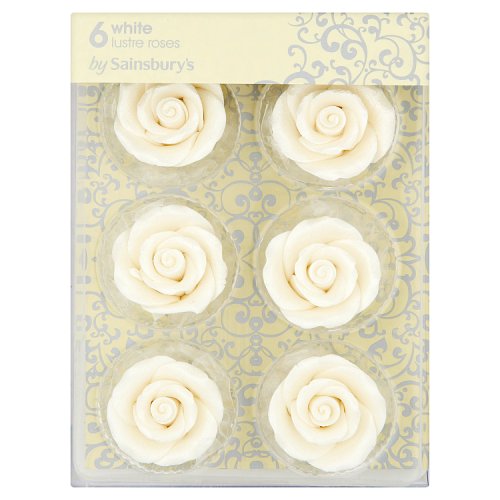 Sainsbury's 6 White Lustre Roses