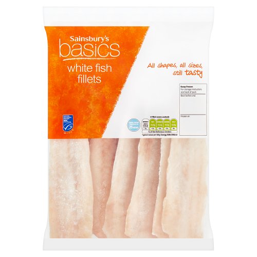 Sainsbury's Basics White Fish Fillets 520g