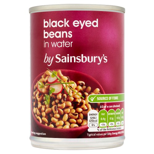 Sainsbury's Black Eyed Beans in Water 400g