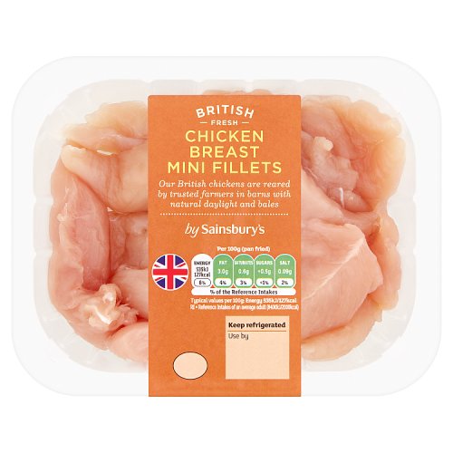 Sainsbury's British Fresh Chicken Breast Mini Fillets 320g