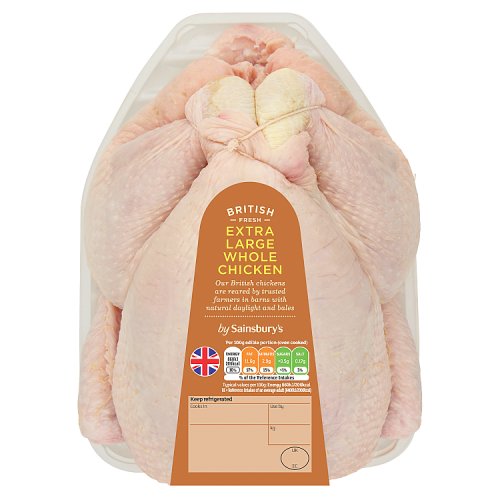 Sainsbury's British Fresh Extra Large Whole Chicken