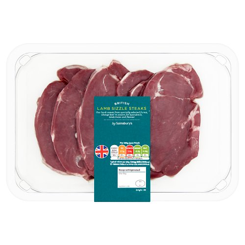 Sainsbury's British Lamb Sizzle Steaks 350g