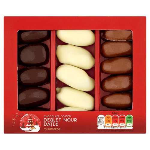 Sainsbury's Chocolate Coated Deglet Nour Dates 165g