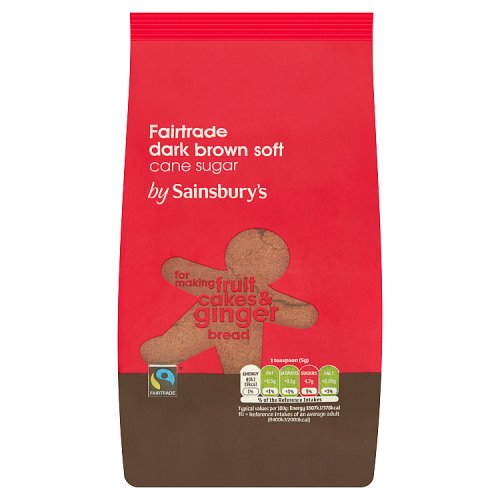 Sainsbury's Fairtrade Dark Brown Soft Cane Sugar 500g