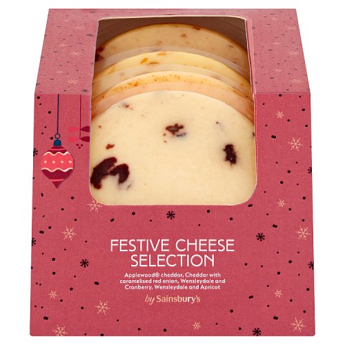 Sainsbury's Festive Cheese Selection 4 x 100 (400g)