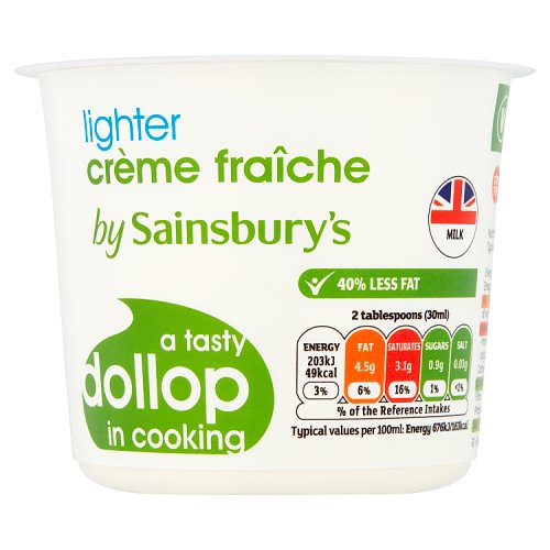 Sainsbury's Lighter Crème Fraîche 300ml