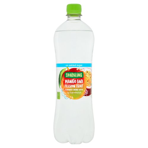 Sainsbury's No Added Sugar Sparkling Mango and Passion Fruit Flavoured