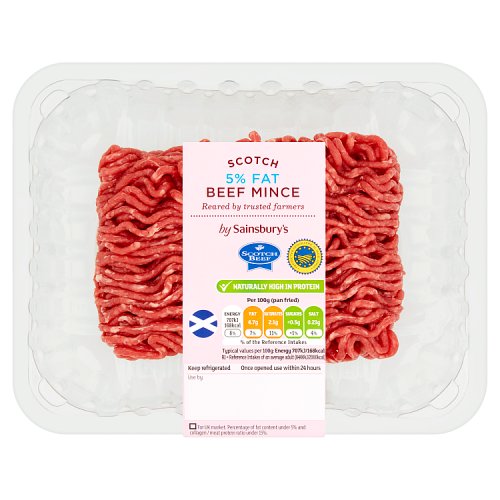 Sainsbury s Scotch 5 Fat Beef Mince 250g Really Good Culture tesco-beef-lean-steak-mince-5-fat-750g-really-good-culture