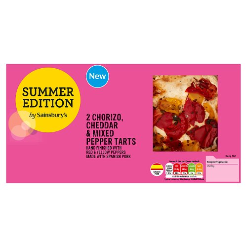 Sainsbury's Summer Edition 2 Chorizo, Cheddar & Mixed Pepper Tarts 300g