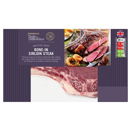 Sainsbury's Taste the Difference British Beef Bonein Sirloin Steak