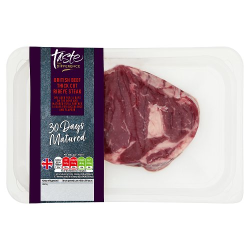 Sainsbury's Taste the Difference British Beef Thick Cut Ribeye Steak 400g