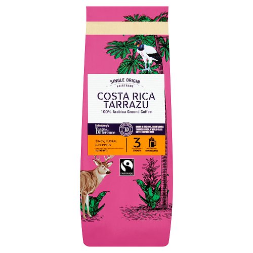 Sainsbury's Taste the Difference Fairtrade Costa Rica Tarrazu Ground Coffee 227g