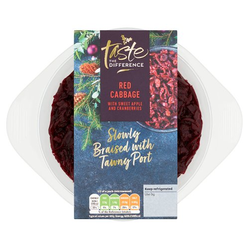 Sainsbury's Taste the Difference Red Cabbage with Sweet Apple and Cranberries 400g