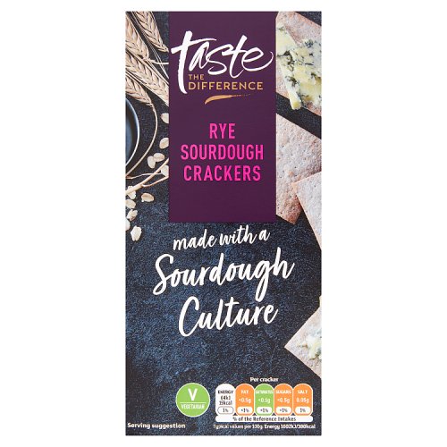 Sainsbury's Taste The Difference Rye Sourdough Crackers 130g Really