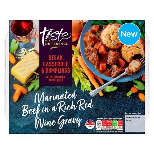 Sainsbury's Taste the Difference Steak Casserole & Dumplings 800g