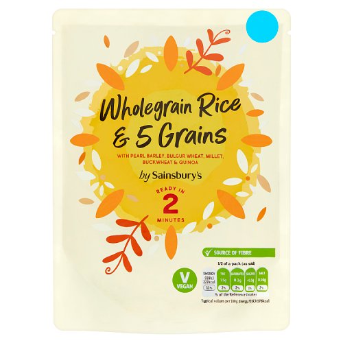 Sainsbury's Wholegrain Rice & 5 Grains 250g Really Good Culture
