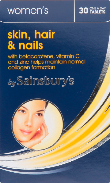 Sainsbury's Women's Skin, Hair & Nails 30 One a Day Tablets