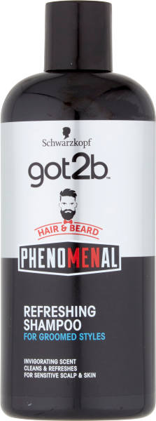 Schwarzkopf got2b Hair & Beard Phenomenal Refreshing Shampoo 250ml
