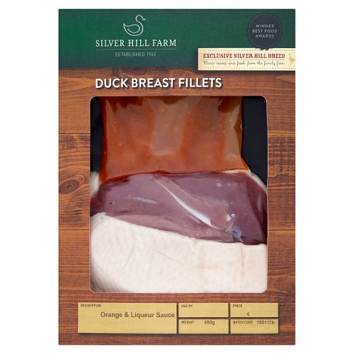 Silver Hill Farm Duck Breast Fillets Orange & Liqueur Sauce 450g