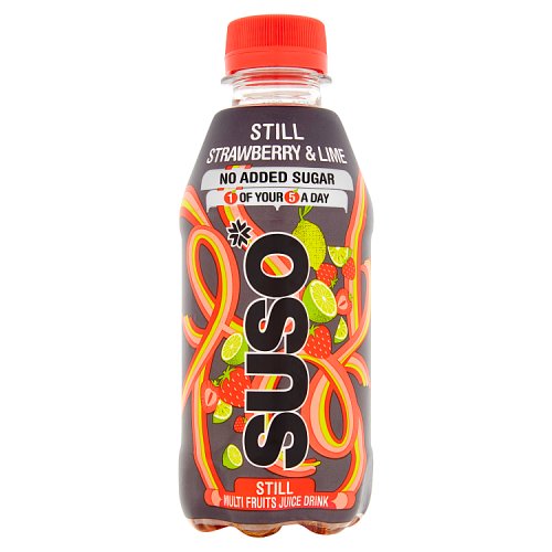 Suso Still Multi Fruits Juice Drink Strawberry & Lime 250ml