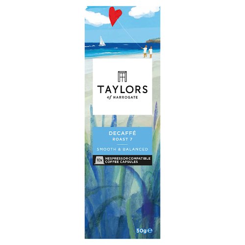Taylors of Harrogate Decaffé 10 x Nespresso Compatible Coffee Capsules 50g