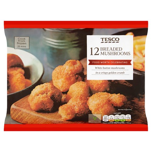 Tesco 12 Breaded Mushrooms 300g Really Good Culture
