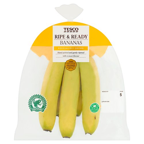 Tesco 5 Ripe & Ready Bananas