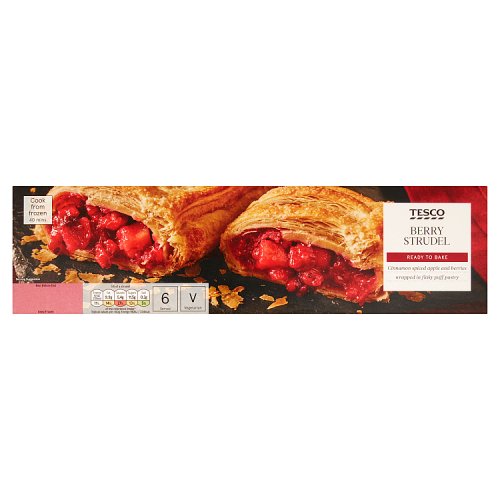 Tesco Berry Strudel 600G