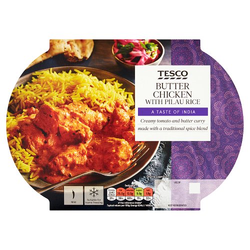 Tesco Indian Butter Chicken & Rice 450G