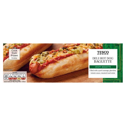 Tesco Deli Hot Dog Baguette