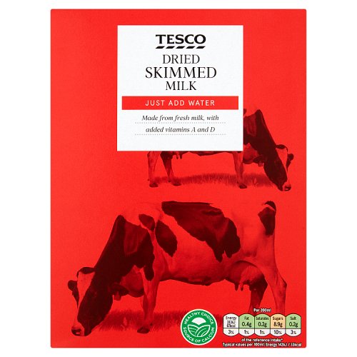 Tesco Instant Dried Skimmed Milk 340G