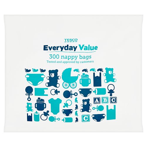 Tesco Everyday Value 300 Nappy Bags