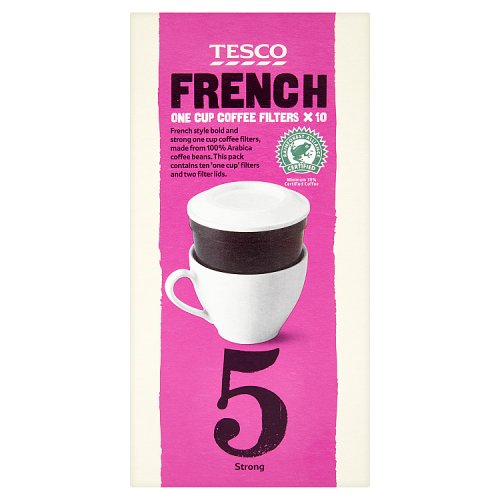 Tesco French One Cup Coffee Filters 10 x 7.5g
