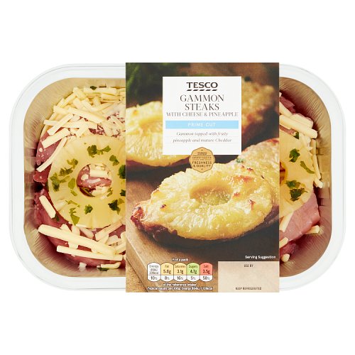 Tesco Gammon Steaks with Cheese & Pineapple 345g