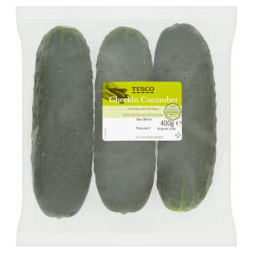 Tesco Gherkin Cucumber 400g Really Good Culture