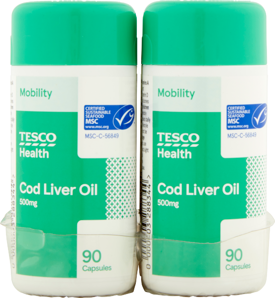 Tesco Health Cod Liver Oil 500mg 90 Capsules Really Good Culture