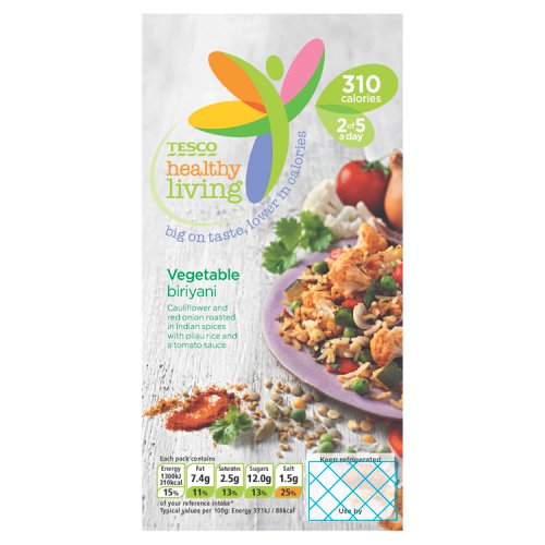 Tesco Healthy Living Vegetable Biryani 350g