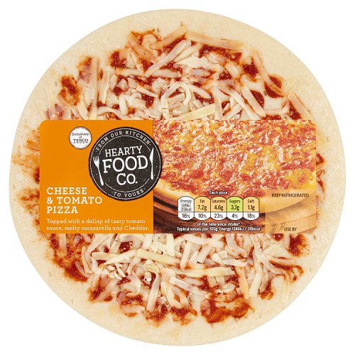 Hearty Food Co. Cheese & Tomato Pizza 114G