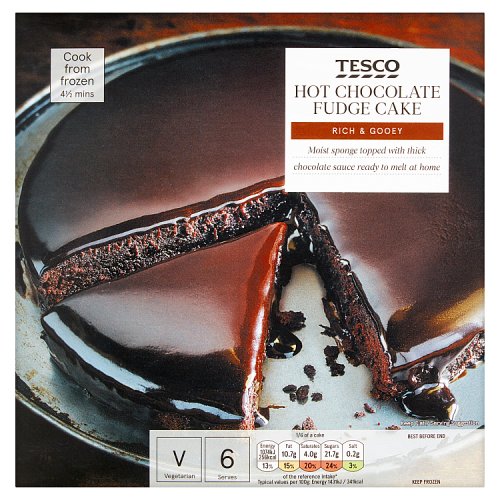 Tesco Hot Chocolate Fudge Cake 450G Really Good Culture