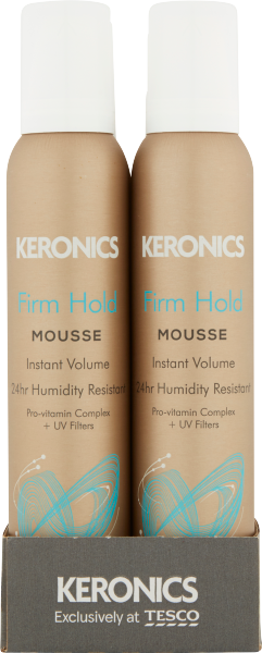 Tesco Keronics Firm Hold Mousse 3 200ml