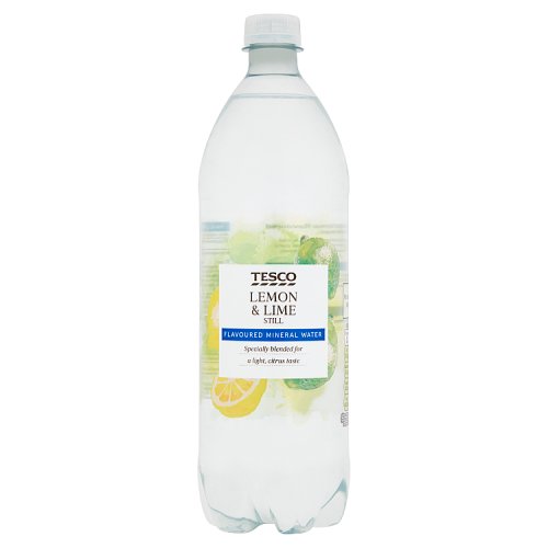 Tesco Lemon & Lime Still Flavoured Mineral Water 1 litre