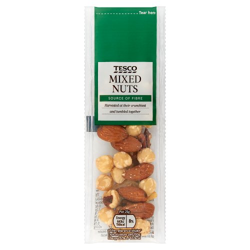Tesco Mixed Nuts & Pecans 25G Really Good Culture