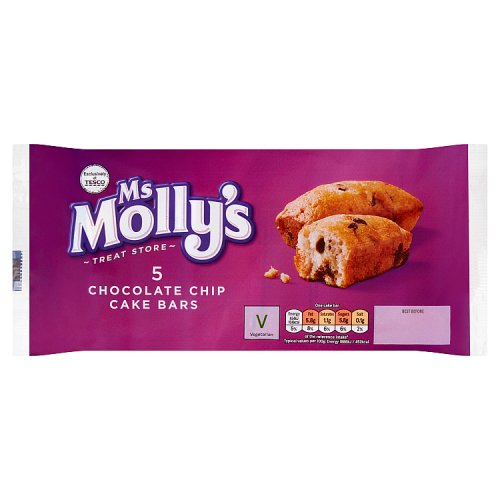 Tesco Ms Molly's 5 Chocolate Chip Cake Bars