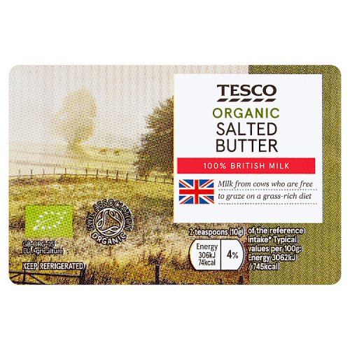 Tesco Organic Butter 250G