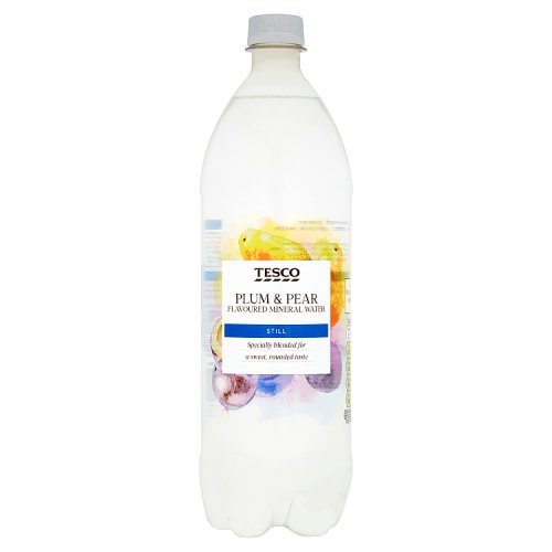 Tesco Still Pear & Plum Flavoured Water 1L