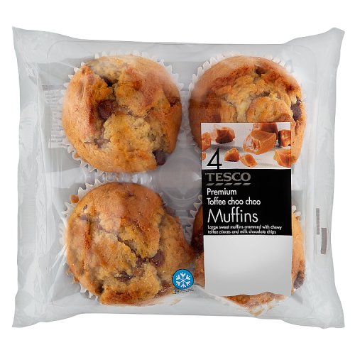 Tesco Premium Toffee Choo Choo Muffins