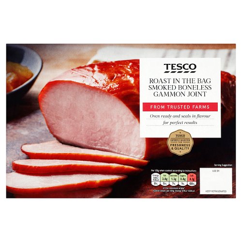 Tesco Roast in the Bag Smoked Boneless Gammon Joint 840g Really Good